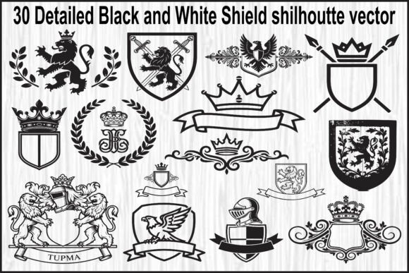 30 Heraldic Shield Graphics & Illustrations Review