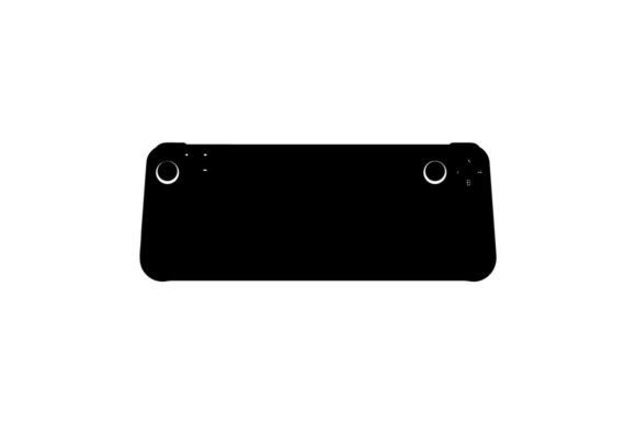 Black Gaming Controller Vect: Graphics & Illustrations