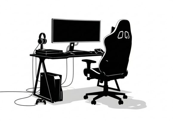 Black Workstation Graphics: Bold Illustrations for Crafters