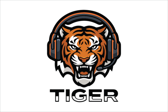 Fierce Tiger Gamer Mascot: Bold Graphics & Logos