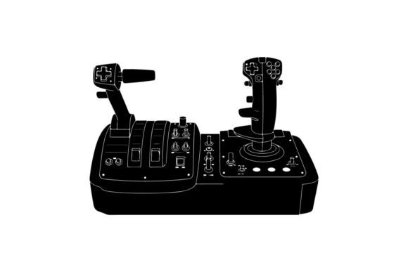 Gaming Control Panel Vector Illustration for Graphics