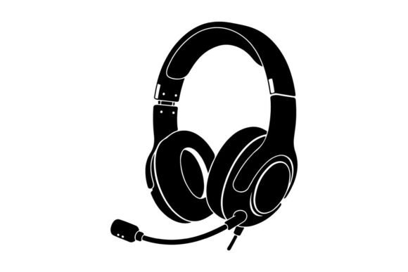 Gaming Headset Vector: Graphics & Illustrations