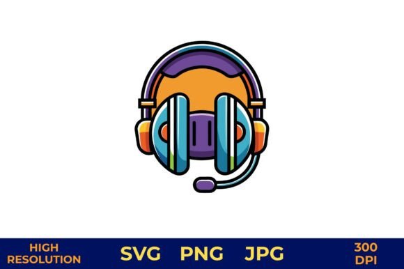 Gaming Headset Vector Illustration Review