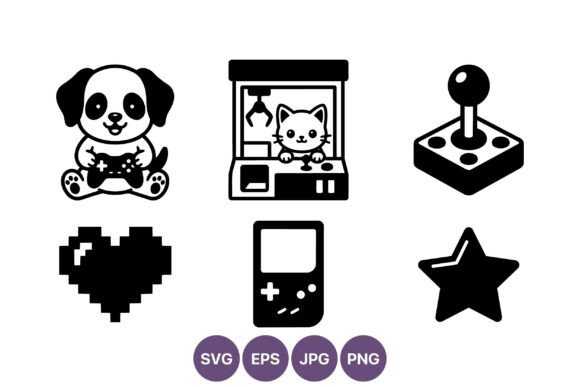 Kawaii Puppy Controller: Cute Gaming Graphics & Illustrations