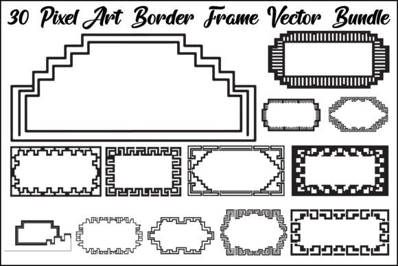 Pixel Art Frames: Retro Graphics & Illustrations