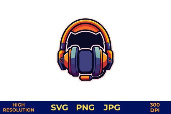 Rainbow Gaming Headset Graphics & Illustrations Review