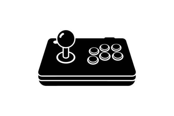 Retro Gaming Controller Vect: Graphics & Illustrations