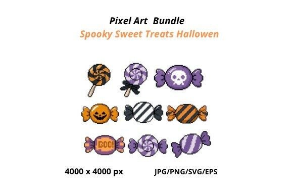 Spooky Sweet Treats: Retro Graphics & Illustrations