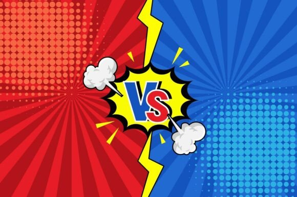 Versus Battle Comic Style: Bold Graphics & Illustrations