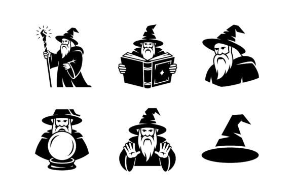 Wizard Sorcerer Magic Vector Set: Graphics & Icons Review