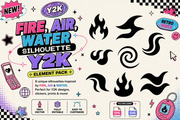 Y2K Silhouette Graphics: A Freebies Review